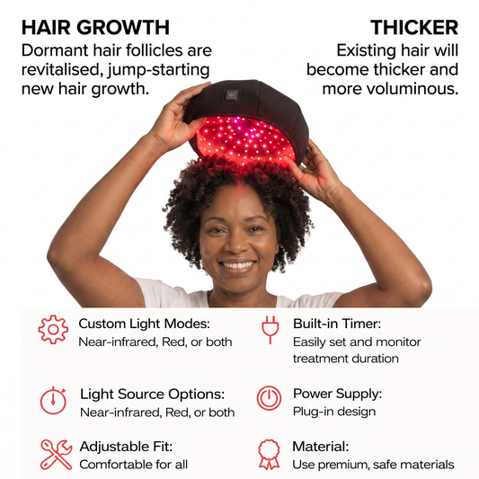 CrownAura™ Red-Light Therapy Hat